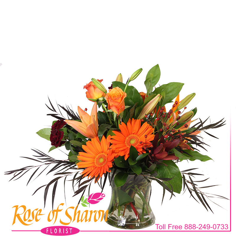 2660 Saffron Vase Arrangement product image